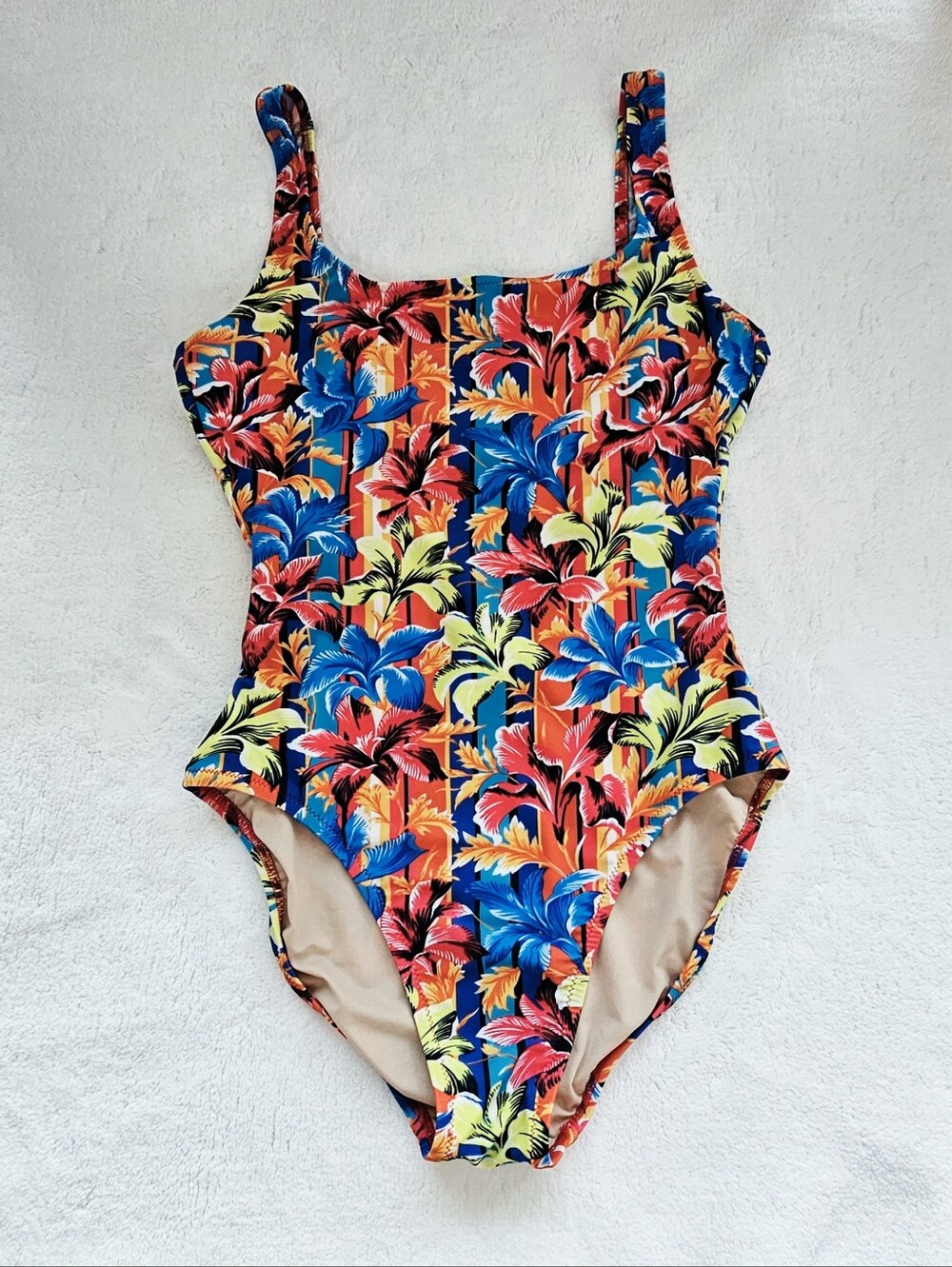 J. Crew Floral Scoopback One-piece Swimsuit